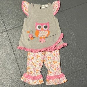 Rare Editions 2 Piece Owl Set Size 3T